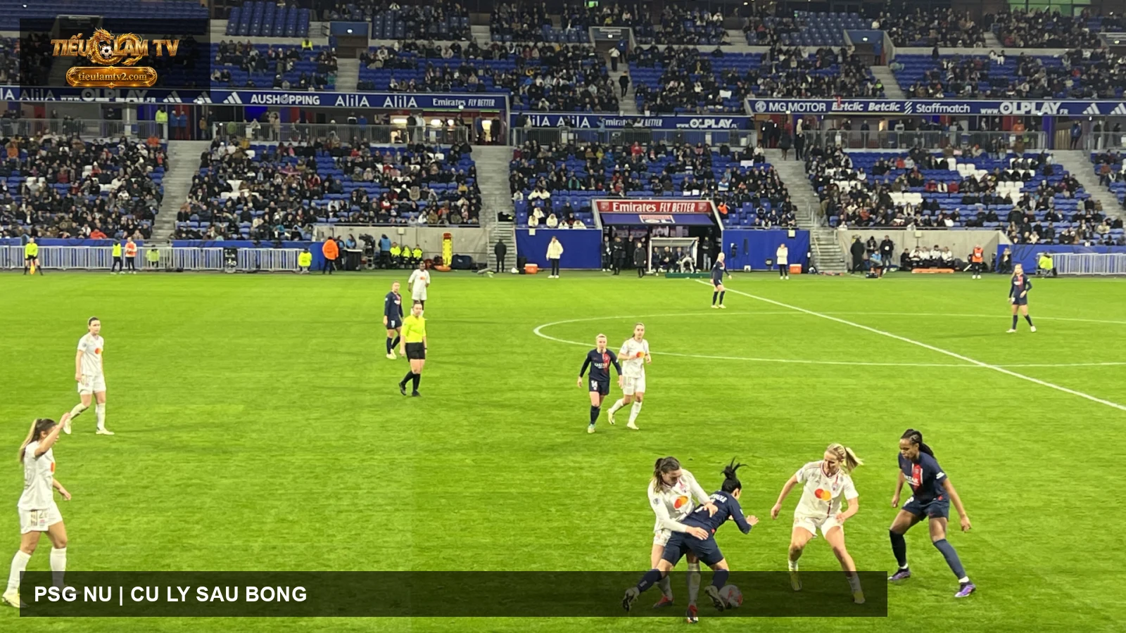 PSG nữ trong một trận đấu năm 2024