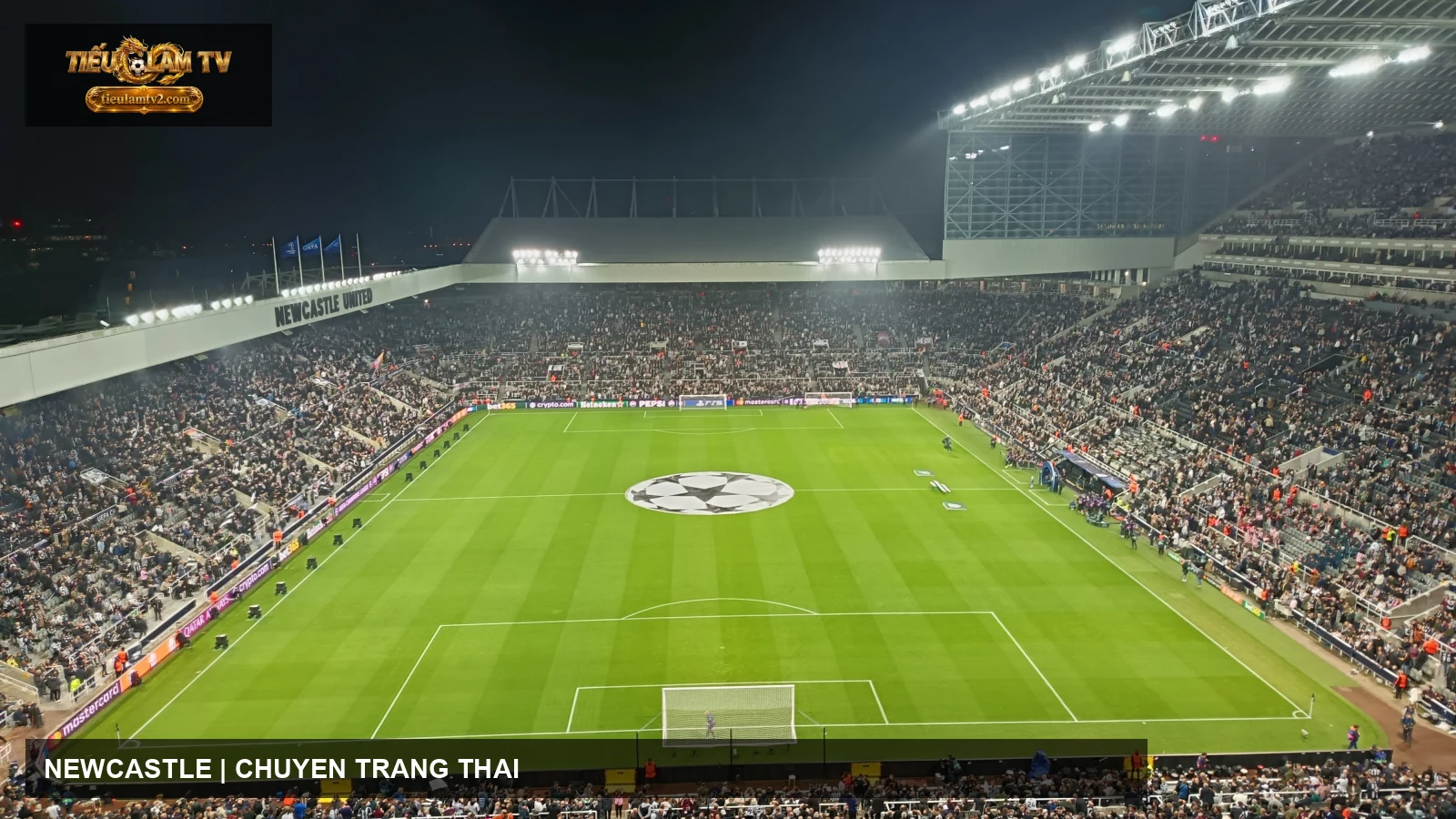 Newcastle United triển khai bóng trong ảnh tư liệu