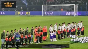 Cầu thủ Paris Saint-Germain và Manchester City trong cuộc đối đầu năm 2025