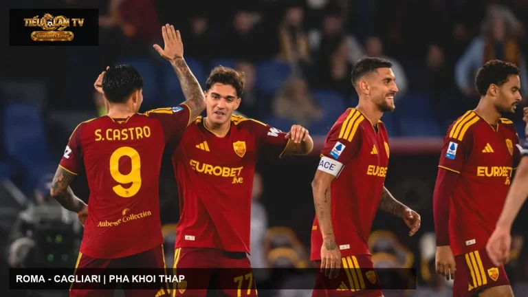 Roma trong chiến thắng 2-0 trước Genoa tại Olimpico