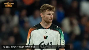 Cầu thủ Venezia trong trận làm khách trước Atalanta
