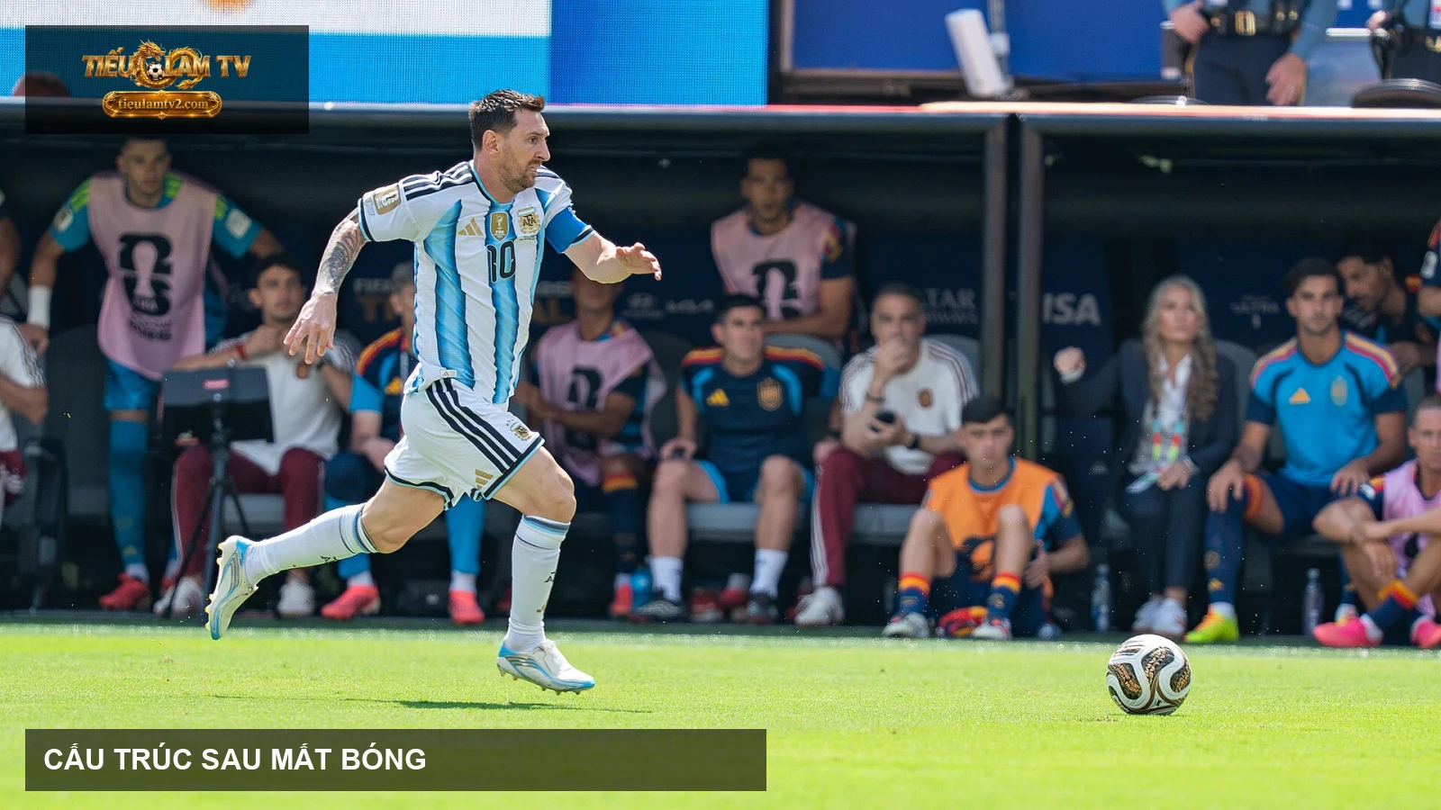 Lionel Messi trong trận Argentina gặp Tây Ban Nha tại World Cup 2026